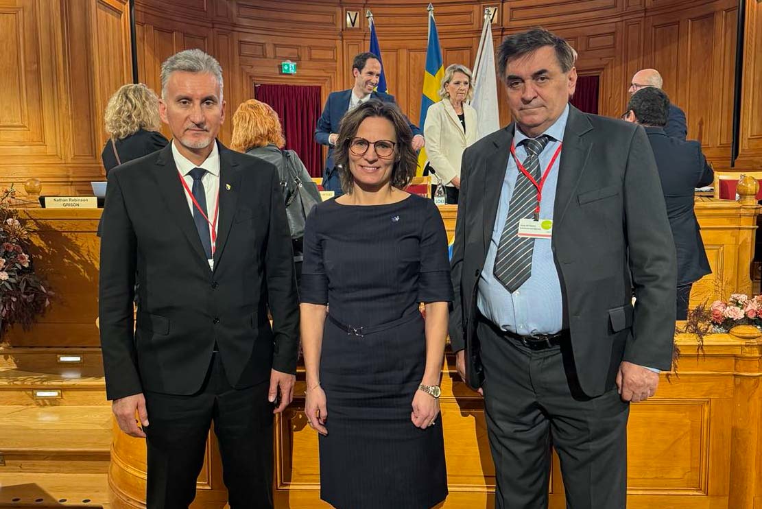 Members of the Delegation of the Parliamentary Assembly of Bosnia and Herzegovina (PABiH) in the NATO Parliamentary Assembly met with the Minister for EU Affairs in the Government of Sweden